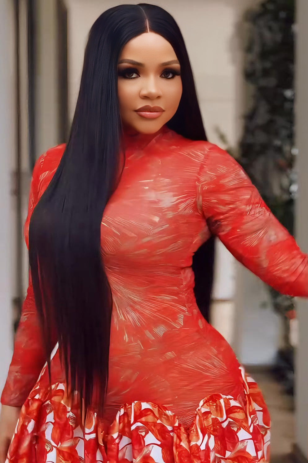 Abstract Art Formal Maxi Dress