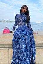 Lily Mesh Maxi Dress