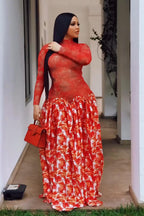 Abstract Art Formal Maxi Dress