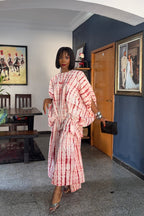 Boho Adire Relaxed Flowy Maxi Dress