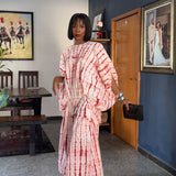 Boho Adire Relaxed Flowy Maxi Dress