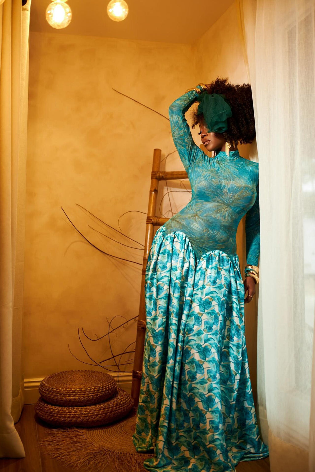 Abstract Art Formal Maxi Dress