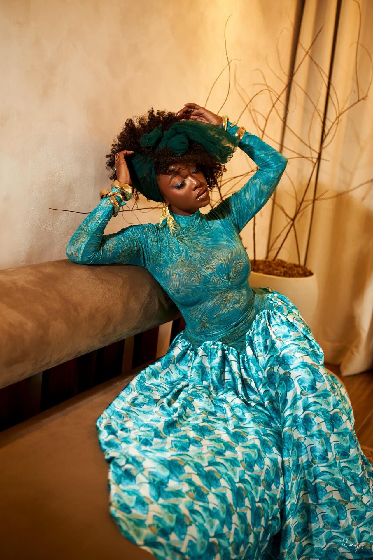 Abstract Art Formal Maxi Dress